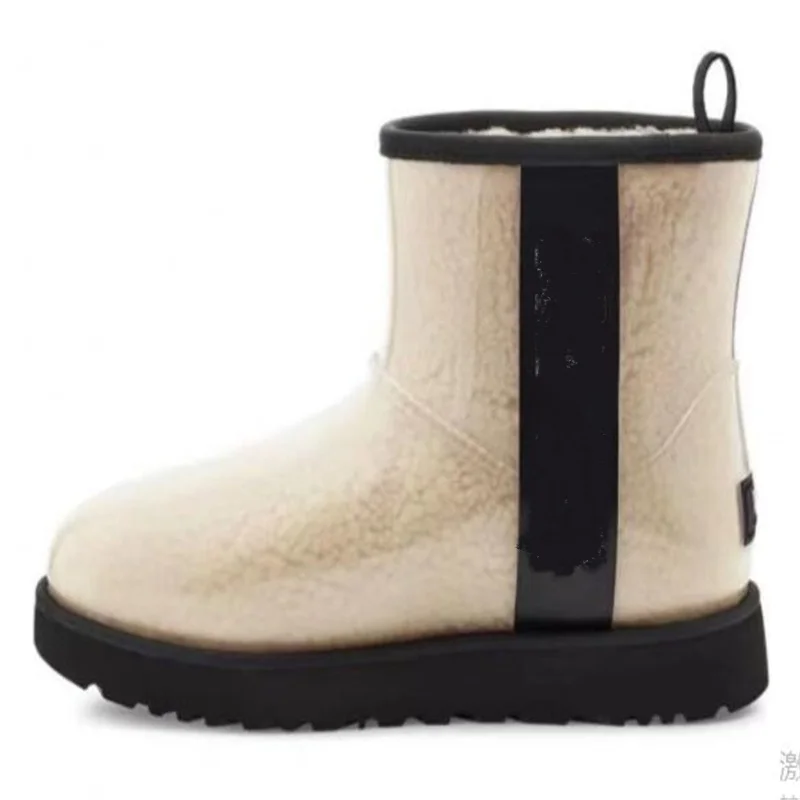 

Botas de lluvia impermeables para hombre y mujer, botines con plataforma de tac color blanco, negro, rojo y rosa, invierno, 2021