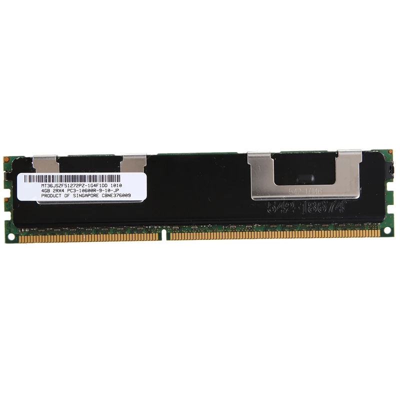 

4GB DDR3 Memory RAM PC3-10600R 1333MHz 2Rx4 1.5V ECC 240-Pin Server RAM MT36JSZF512772PZ