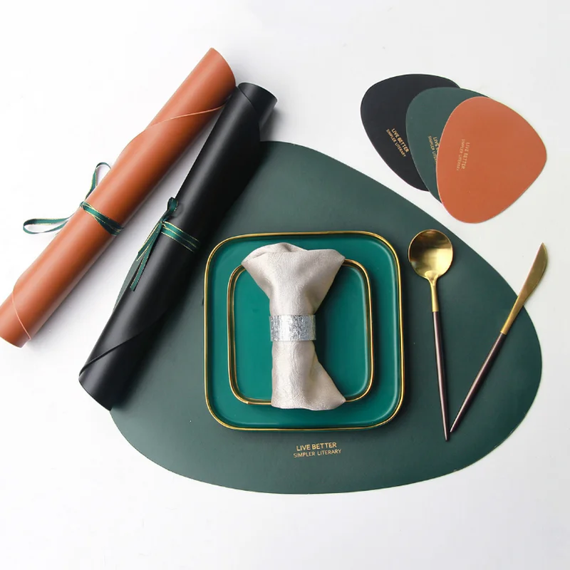 Кожаная подстилка в европейском стиле непродуваемый и маслостойкий