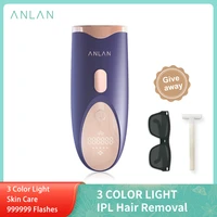anlan ipl hair removal 999999flashes 3 color light skin care ipl laser hair removal permanent painless whole body laser epilator
