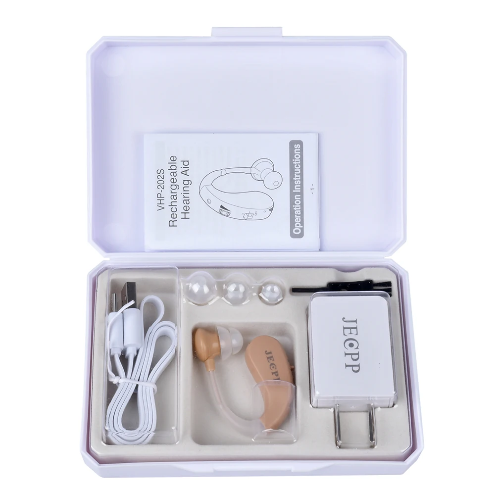 Перезаряжаемый цифровой слуховой аппарат RIC усилитель слухового аппарата уход