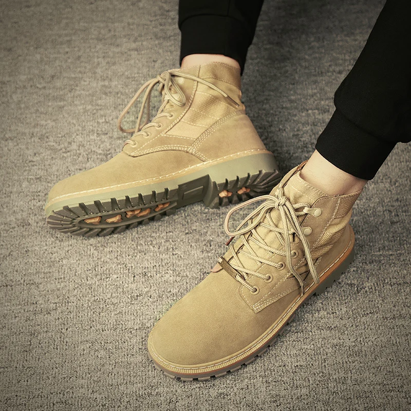 Мужские пустынные военные тактические ботинки мужские уличные