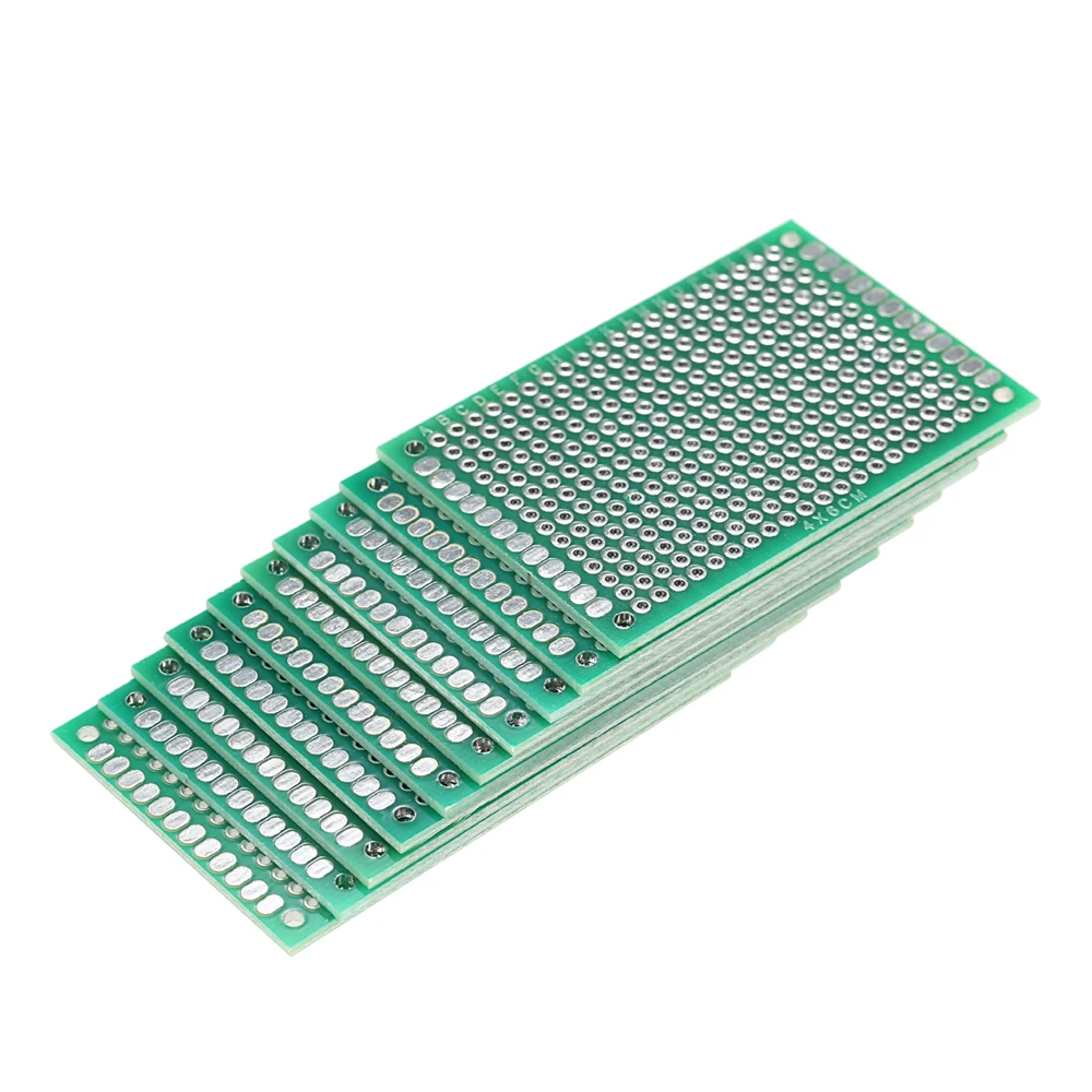 Hot 10PCS Double Side Spray-tin Prototype PCB Board Universal Breadboard Panel 4*6cm | Инструменты