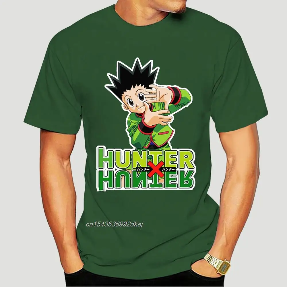 Белая хлопковая Мужская футболка Hunter X Gon Freecss с логотипом Аниме Манга LBGT Хорватия