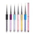 1 шт. Стразы ручка для дизайна ногтей акриловая кисть для наращивания УФ-геля решетки цветок DIY дизайн лайнер для рисования Ручка инструмент для маникюра