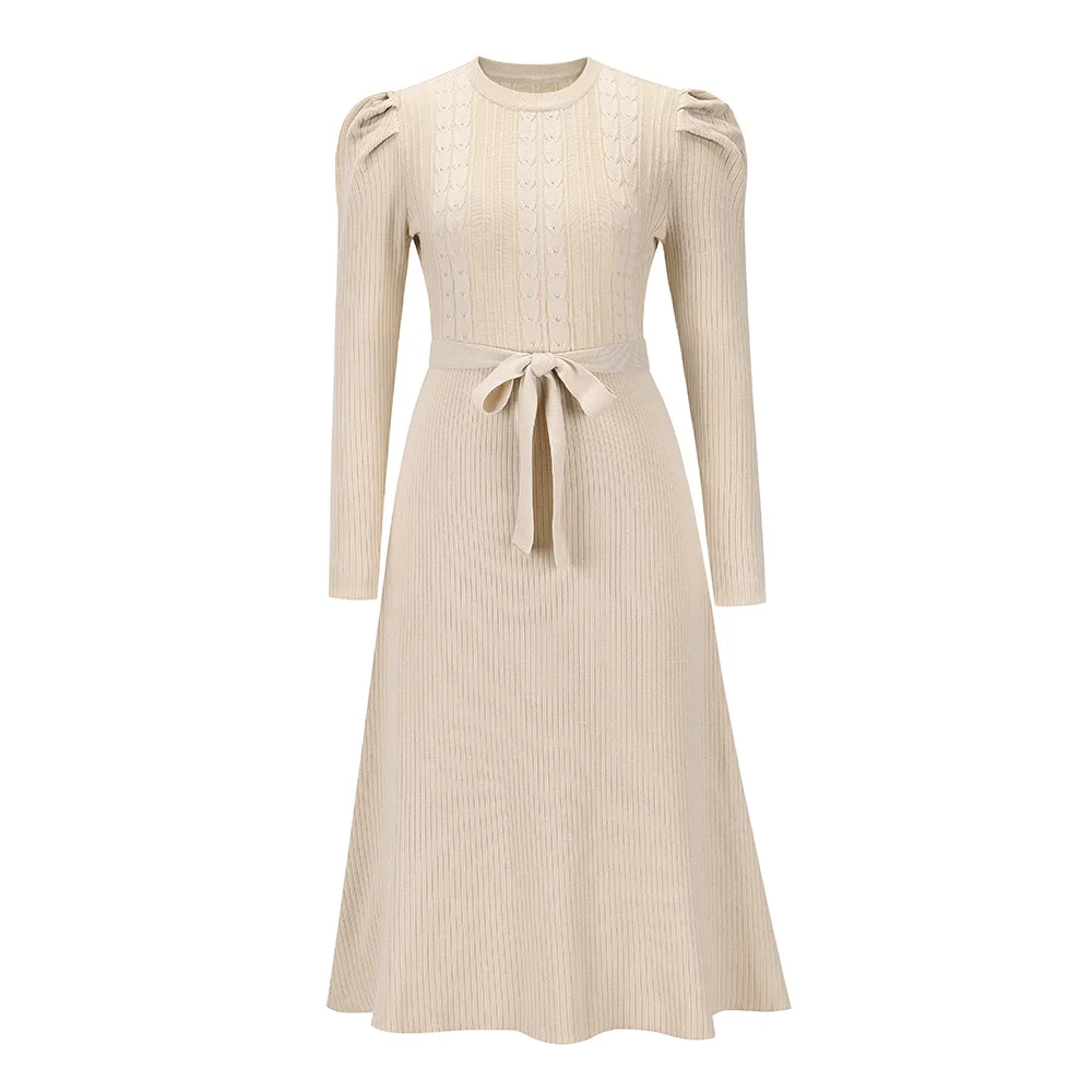 

2022 Casual Long Sleeve Sweater Winter Dresses are Fashion ey008