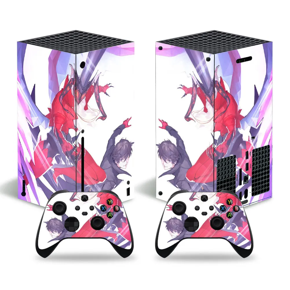 

Новинка, Красная Наклейка для Xbox серии X, наклейка из ПВХ для Xbox серии X, виниловая наклейка