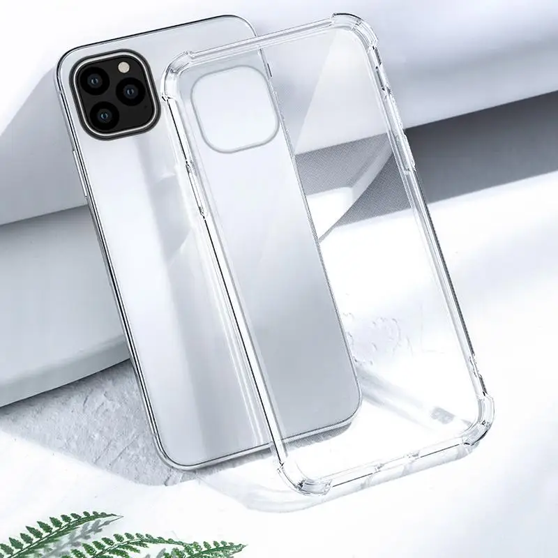 Прозрачный мягкий чехол из ТПУ для телефона IPhone SE 2020 X XS Max XR Plus противоударный с