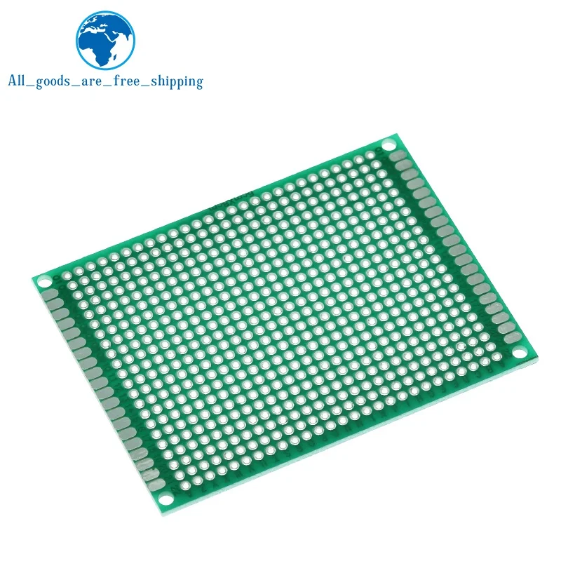 5PCS 6*8 6X8cm Double Side Prototype pcb Breadboard Universal Printed Circuit Board for Arduino 1.6mm 2.54mm Glass Fiber | Электронные