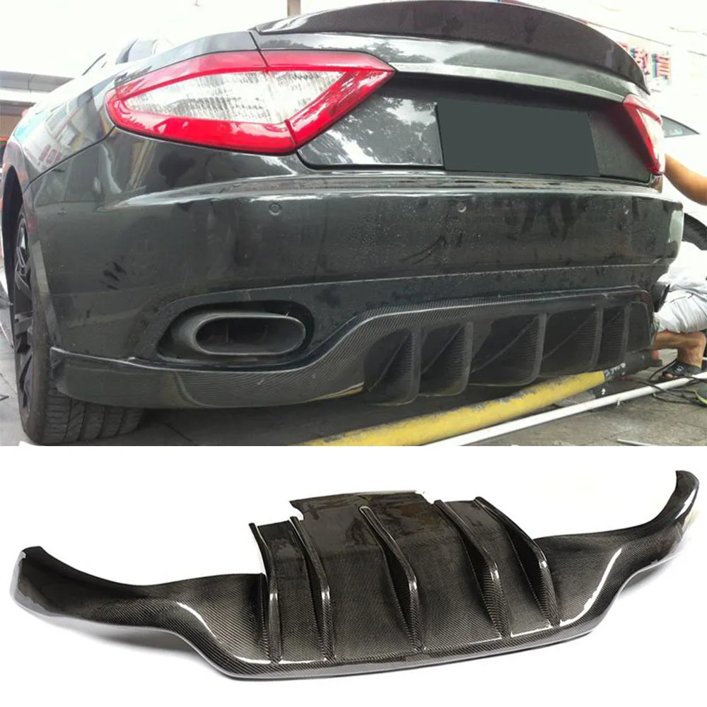Губа рассеивателя заднего бампера из углеродного волокна для Maserati GT Gran Туризм Coupe