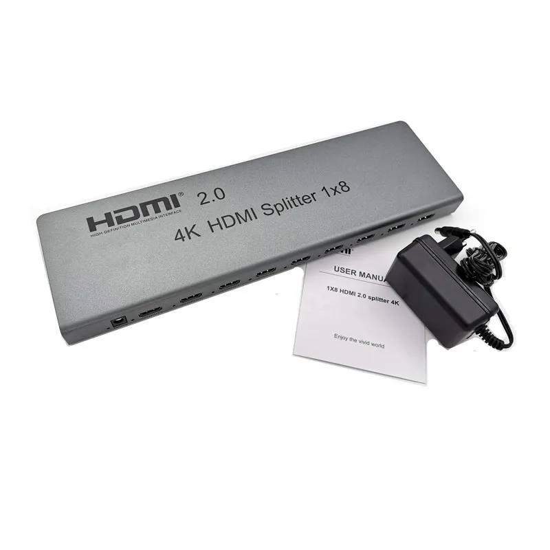 Горячее предложение 4K/60Hz HDMI разделитель 1x8 разделение 1 в 8-Out Hdmi разъем