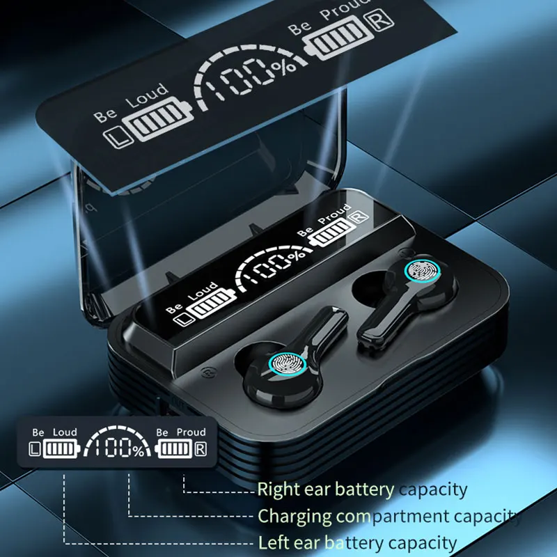 

Wireless Bluetooth 5.1 Earphone Headphones TWS Mini Noise Reduction HiFi Stereo Headset Waterproof Sport Earbuds for Smartphones