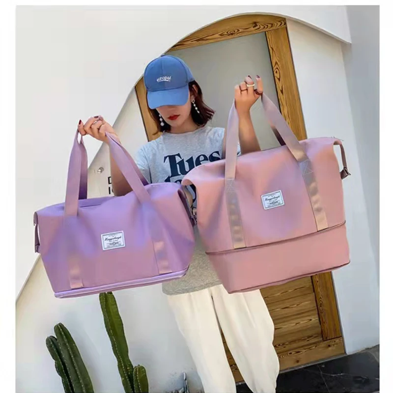 

Fitness Bag Business Travel Bag Dry And Wet Separation Fitness Bag Large Capacity Yoga Bag Foldable Single Shoulder Bag