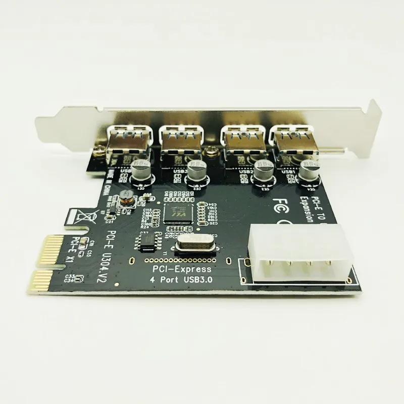 Профессиональный концентратор PCI Express на USB 3 0 адаптер с 4 портами PCI-e для