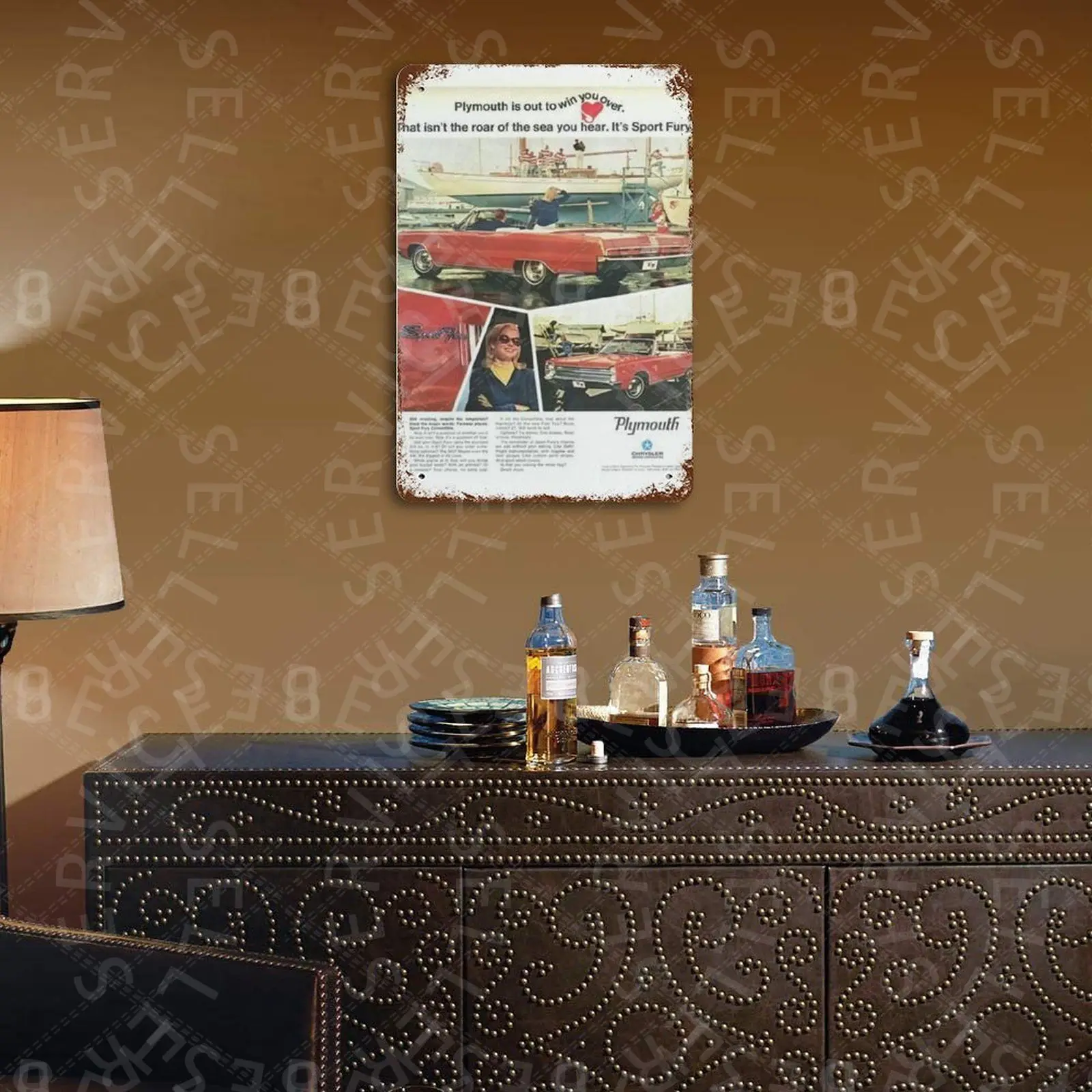 

Classic Car Ads Tin Signs Retro Plaque Home Decor Wall Sticker Iron Art Poster Plates 20x30cm