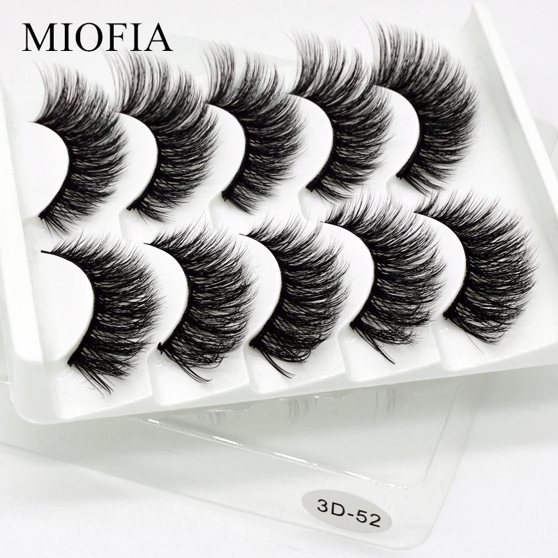 Норковые ресницы 5 пар 3D норковые натуральные для наращивания красивый макияж