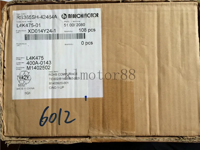MABUCHI RS-365SH-2080 DC6V-20V 12V 18V 19400 об/мин высокого Скорость микро-угольные щетки DC мотор