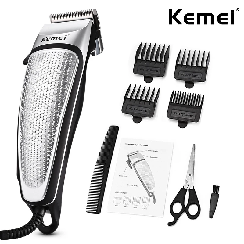 

KEMEI KM-4639 Electric Clipper Mens Hair Clippers Professional Trimmer Low Noise Beard Machine Personal Care Haircut Tools 45D