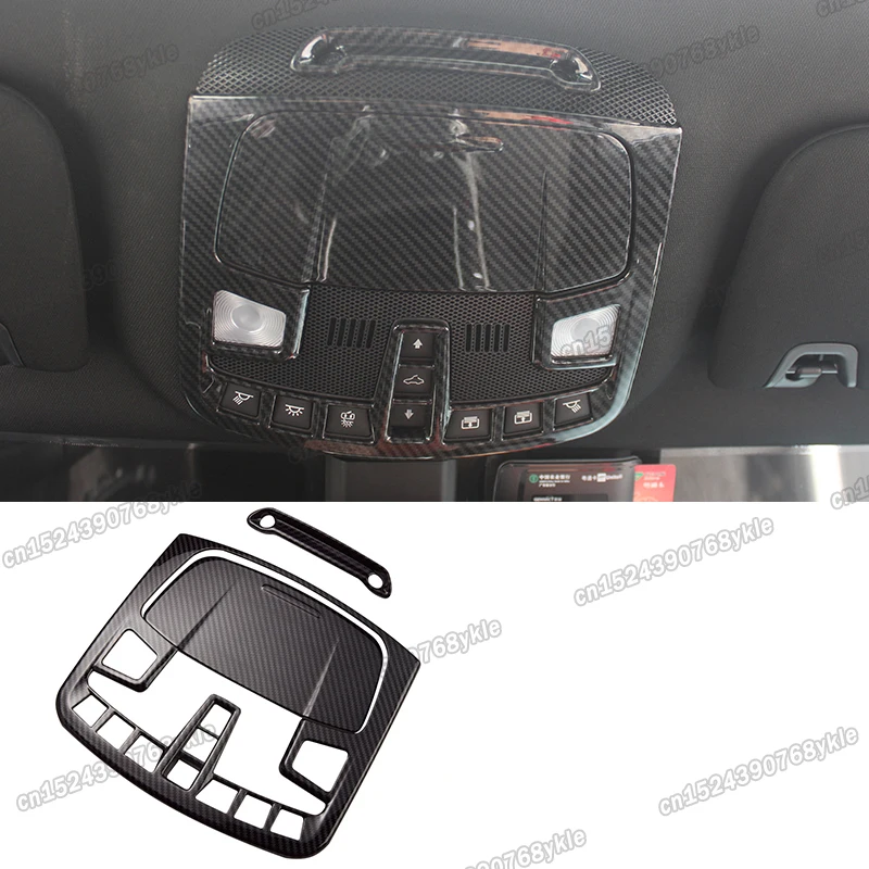 

carbon fiber car reading light frame trims for lincoln mkx 2016 2017 2018 2019 2020 2021 2022 interior accessories nautilus