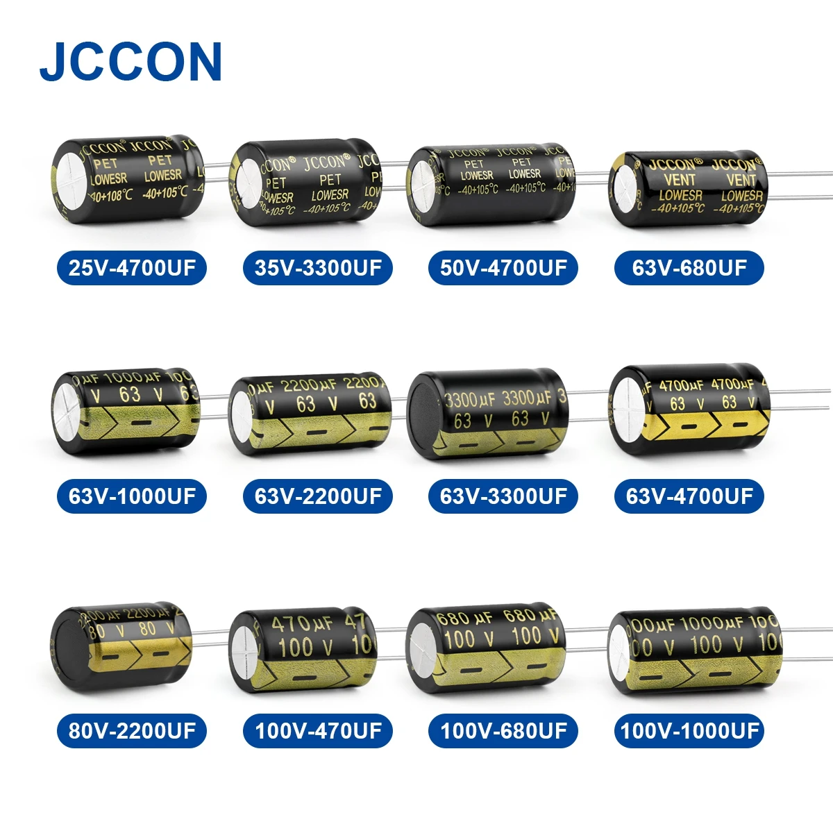 10 шт. алюминиевый электролитический конденсатор JCCON высокая частота низкий ESR 25 в