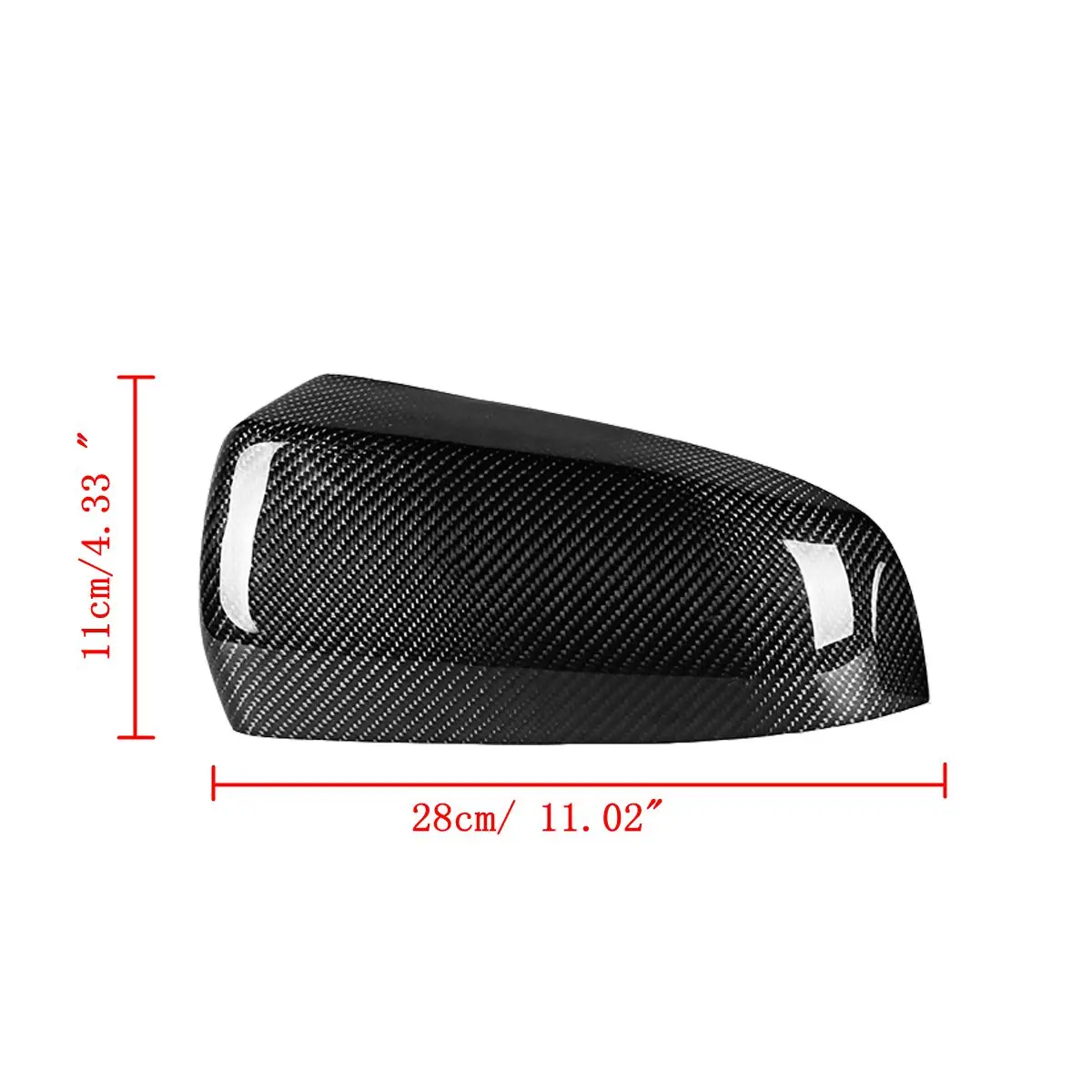 

2x Carbon Fiber Rear Door Side Mirror Trim Cover Caps Fit For X5 X6 E70 E71