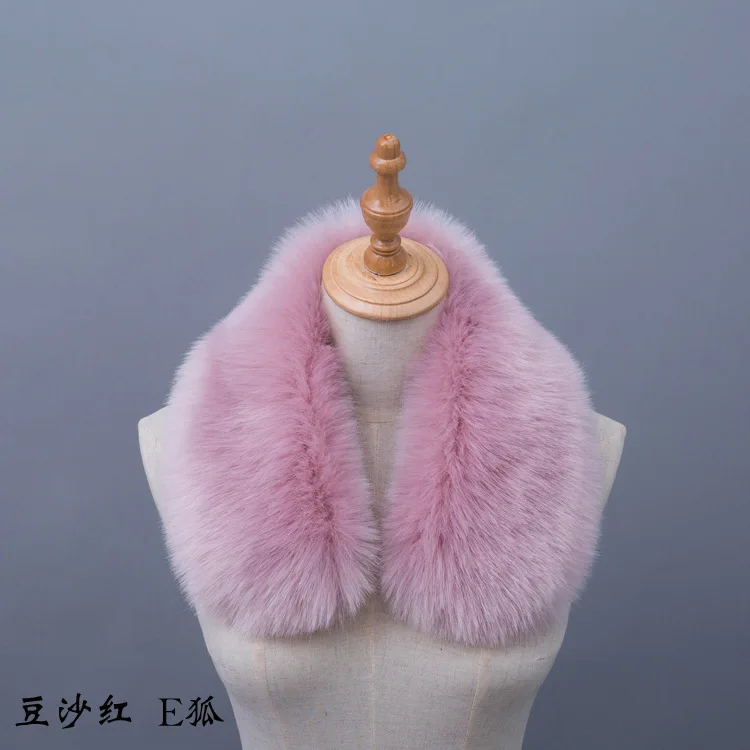 Qearlstar зимний женский и мужской шарф из искусственного кроличьего меха модный