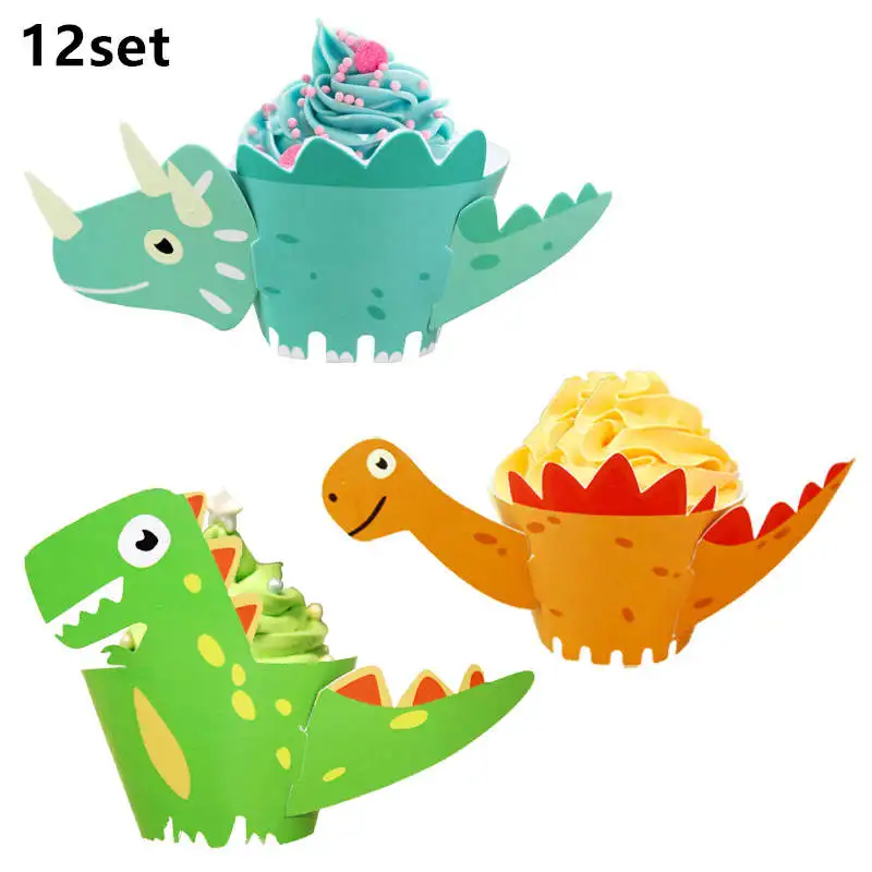 Радуга Единорог бумажные Формы для кексов торт на день рождения с изображением