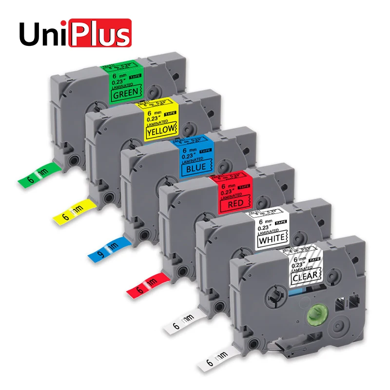 UniPlus 111 211 411 11 611 711 6 мм принтер для этикеток красный желтый зеленый синий |