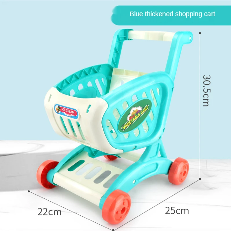

2021 new design shopping cart supermarket trolley toys baby Mini Kitchen toys for kid's gift