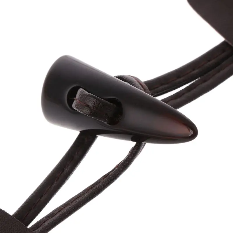 6 пар в партии Кожаный Рог Переключить Застежка на пуговицах пальто куртка с