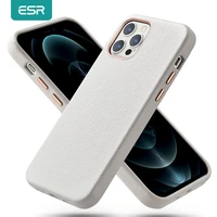 esr for iphone 12 leather case for iphone 12 pro max genuine leather case for iphone 12 mini 12pro 12 pro max luxury black white