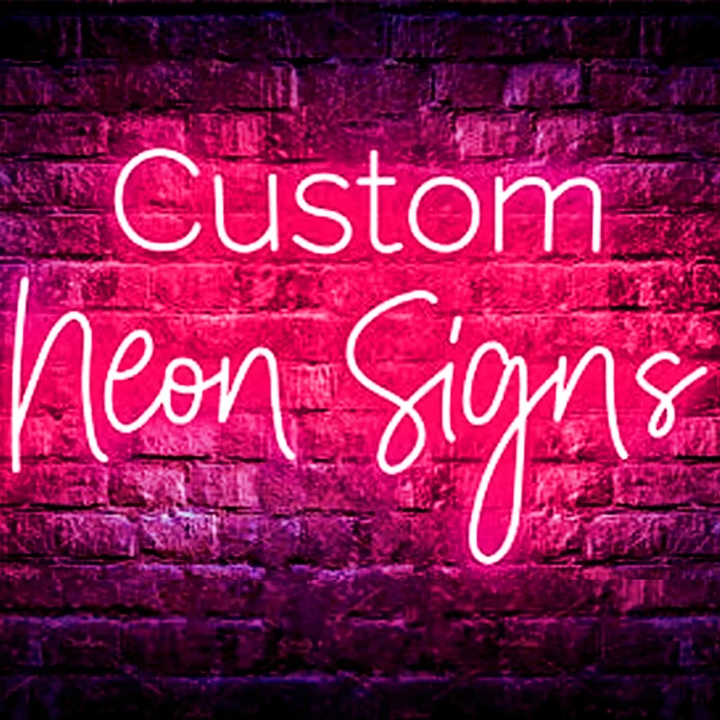 

Rebow Custom Led Neon Sign Art Bar Wedding Party Birthday Bedroom Name Personalized Decoration For Room Indoor US EU AU UK Plug