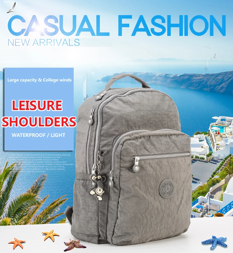 TEGAOTE, женский рюкзак для девочек-подростков, нейлоновые рюкзаки, Mochila Feminina, женский рюкзак для путешествий, школьный рюкзак, Sac A Dos