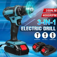 new brushless electric drill 20 torque 520nm cordless screwdriver 10mm chuck makita 18v battery electric power screwdriver drill