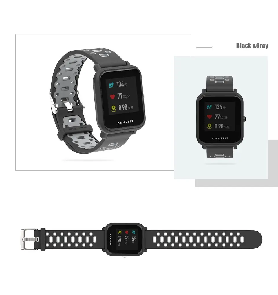 Mijobs 20 мм спортивный ремешок защитный чехол для Xiaomi Huami Amazfit Bip бит Смарт часы силиконовый браслет аксессуары