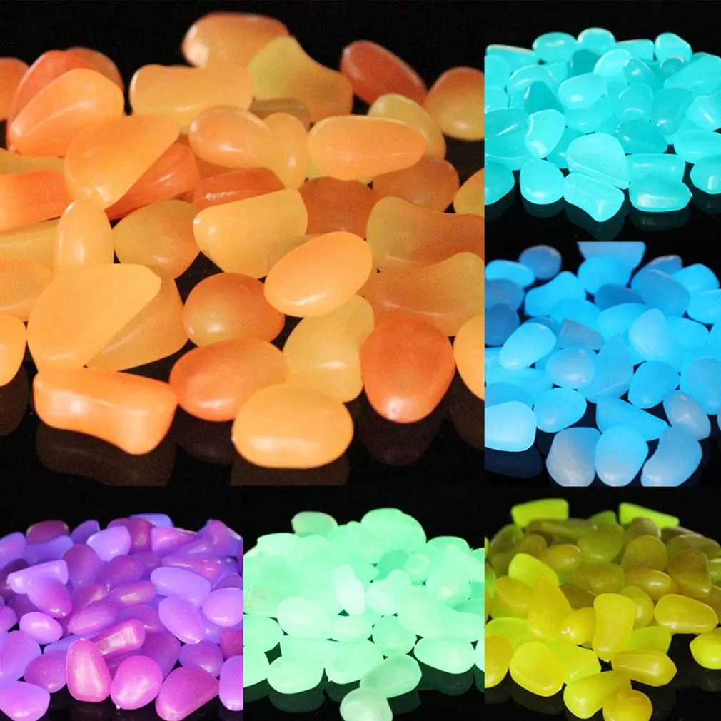 

30 Pcs Glow in the Dark Garden Pebbles Glow Stones Rocks for Walkways Garden Path Patio Lawn Garden Yard Decor Luminous stones