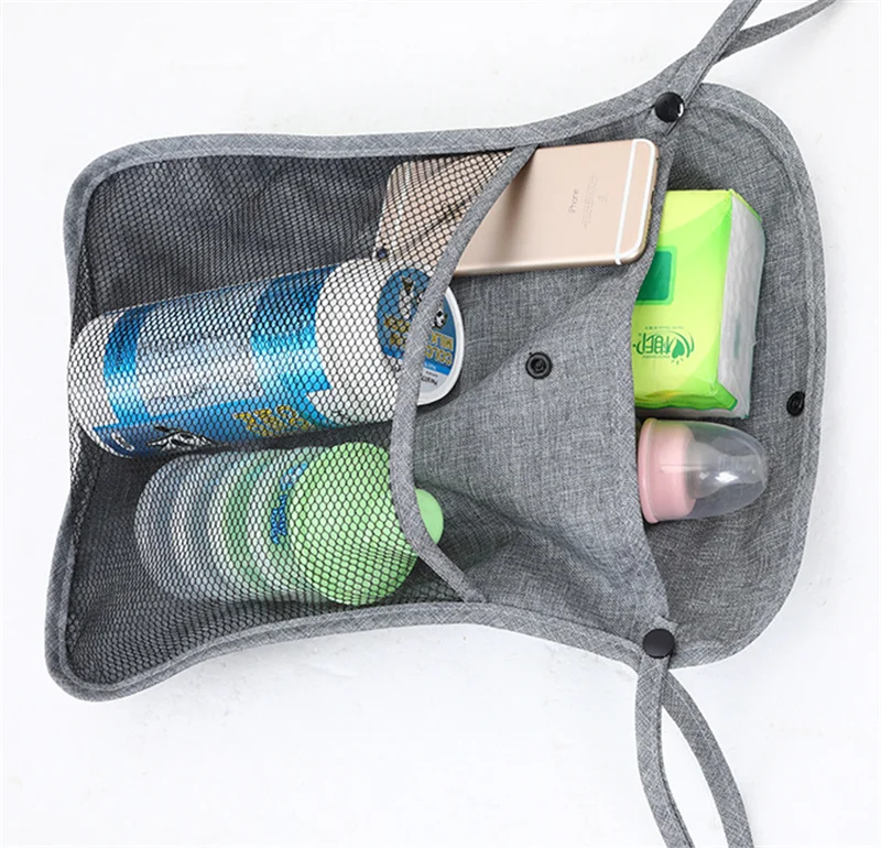 Baby Stroller Net Pocket Infant Mesh Bottle Diaper Storage Organizer Bag Holder Large Size Hanging Accessories | Мать и ребенок