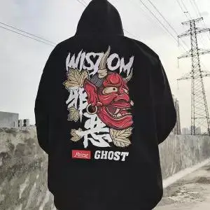 5XL модная Harajuku мужская толстовка с капюшоном Повседневная Черная хип-хоп толстовка с японским принтом уличная одежда верхняя одежда зимняя Толстовка - Цвет: 2