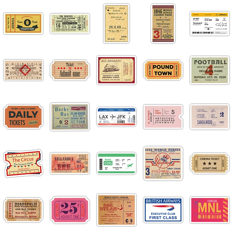 10/30/50 шт. водонепроницаемые наклейки в стиле ретро | Игрушки и хобби