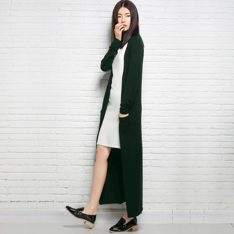 Новые модные макси длинный абзац свитер-кардиган Милая Повседневная укороченная