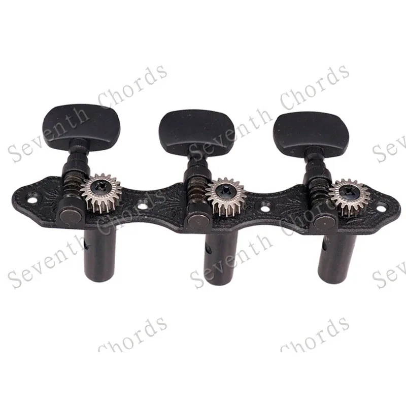 Набор из 2 предметов черные струнные тюнеры для тюнинга машинные головки