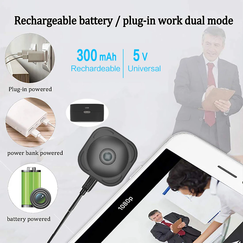 Микро-WI-FI мини IP Камера Cam HD 1080P Беспроводной Портативный безопасности Камера небольшой Камера s видеорегистратор движения Регистраторы домашний пульт дистанционного управления