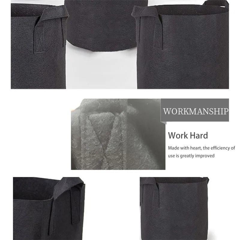 Садовые пакеты для посадки на 1 10 галлонов черные тканевые горшки мешок растений