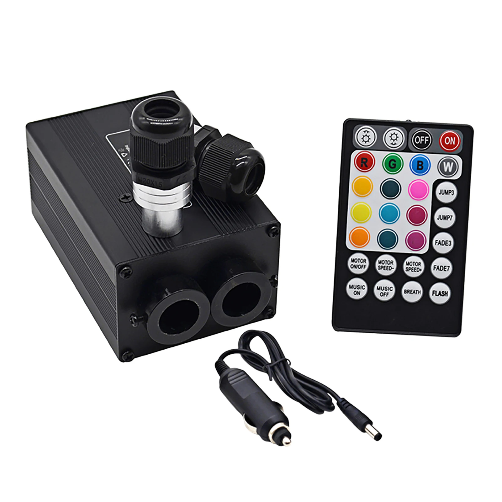 

12V RGB Car Roof Star Lights LED Fiber Optic Star Ceiling Light Kits 2M 0.75mm 150pcs Optical Fiber With RF/APP/Sound Superior