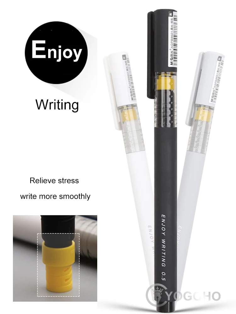 Высококачественная гелевая ручка, дизайнерская черная ручка для офиса, ручка для офиса