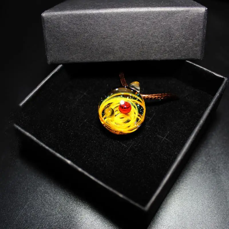 10 Type Glass Bead Planets Pendant Necklace Creative Galaxy Rope Chain Solar System Design for Women Valentine's Gift | Дом и сад