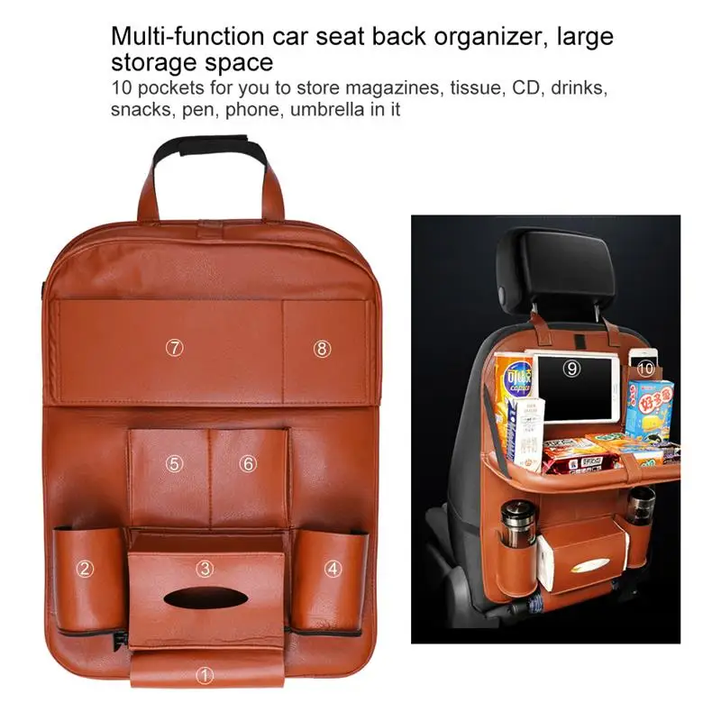 Подвесная сумка-Органайзер на заднее сиденье автомобиля универсальный авто