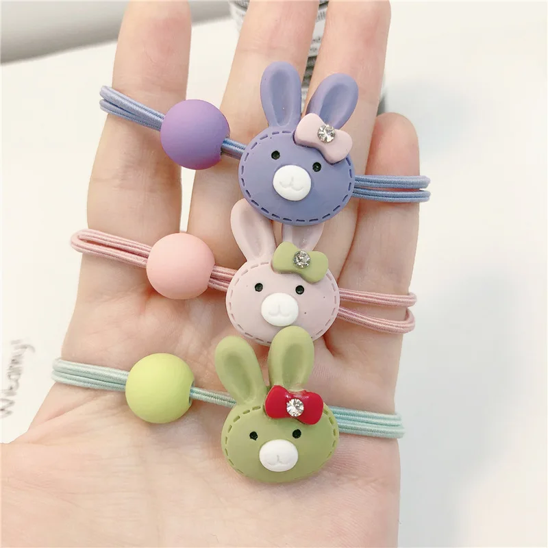 5 шт./компл. милое многослойное резинки для волос женские зимние домашние тапочки