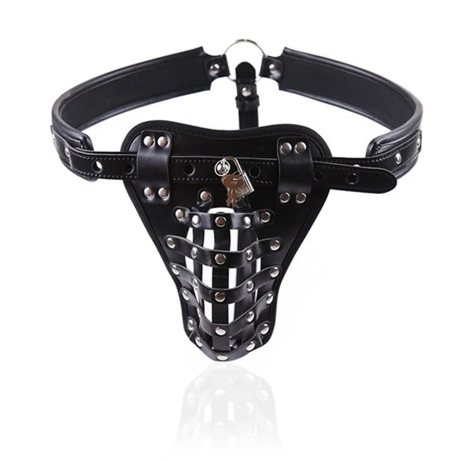 Мужской БДСМ ремень для пениса с замком клетка шортами Пояс верности кольцо секс