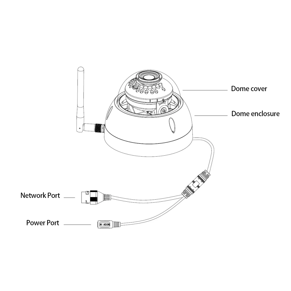 Dahua оригинальная сетевая IP камера Wi Fi 3MP IPC HDBW1320E W Беспроводная мини камеры